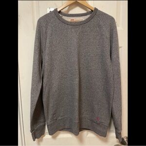 Levi's Sweatshirt 1950s Style Men's Large Gray Pullover Crewneck Cotton Blend
